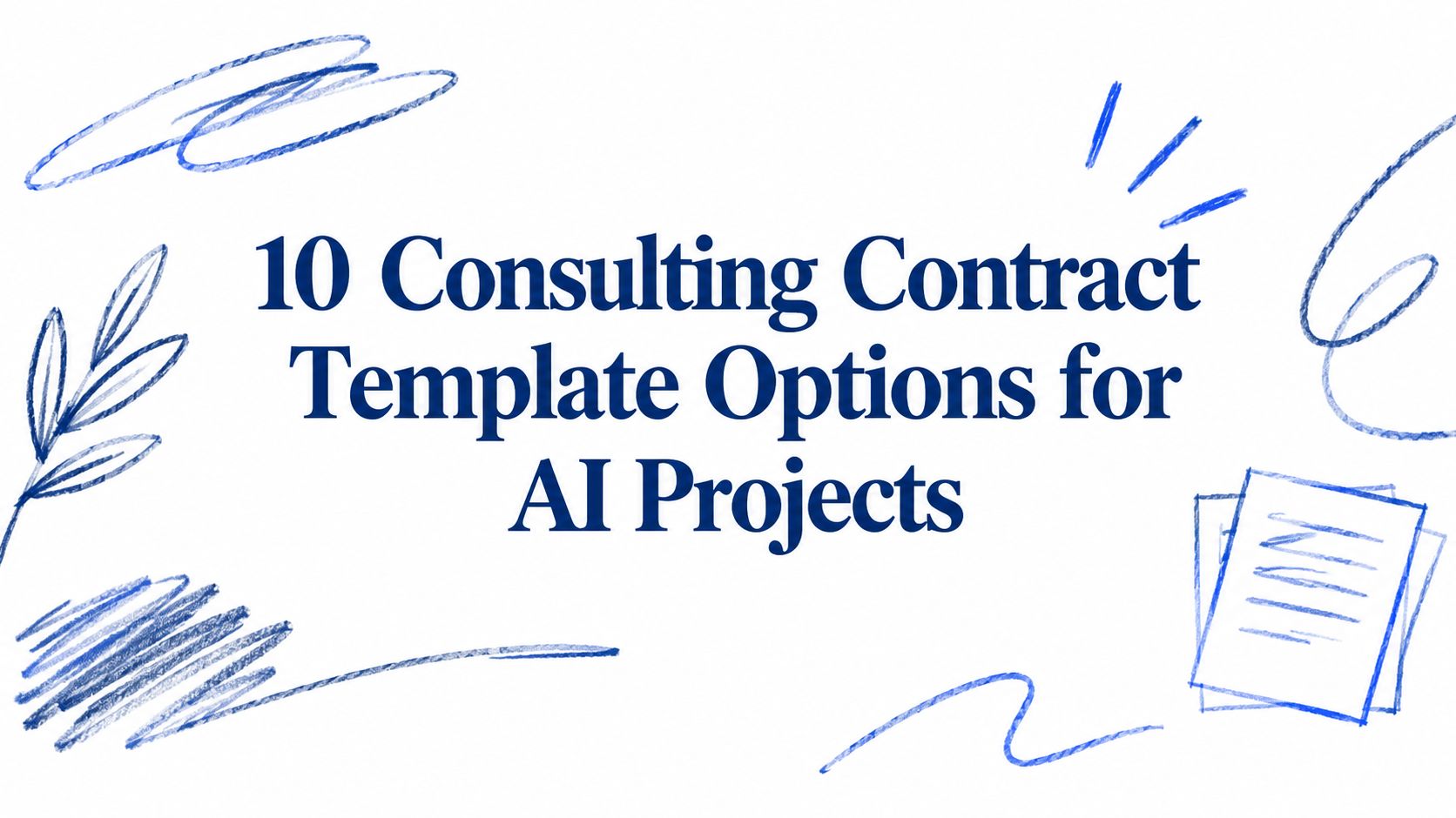 10 Consulting Contract Template Options for AI Projects